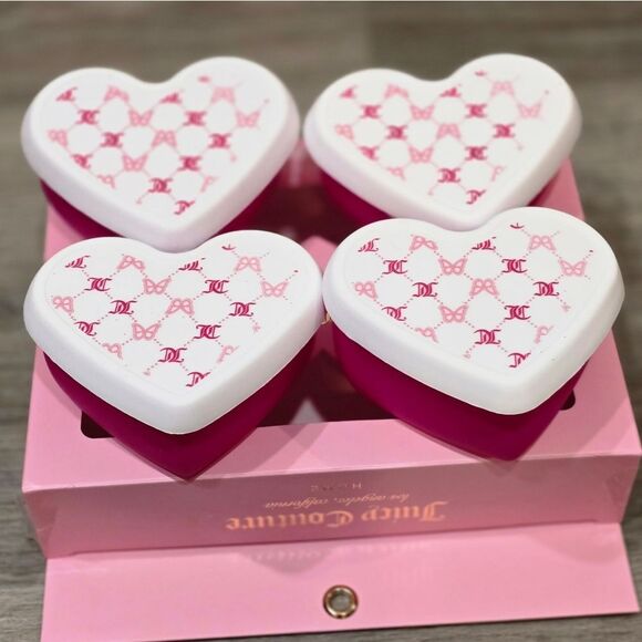 Juicy Couture Home 8-PC Heart Shaped Printed Silicone Snacking Container Set - Picture 4 of 8